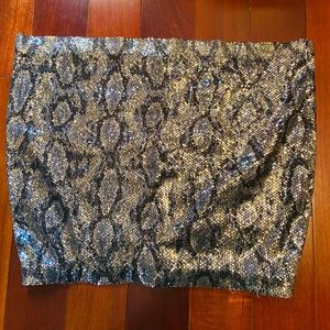 NWOT Express Mini Sequence Skirt